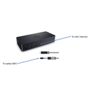 Dell D6000 Docking Station Ultra 4K HDMI DP USB 3.0 M4TJG with 130W Charger - UN Tech