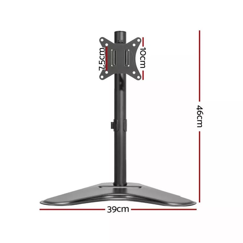 15'' - 32'' Single Monitor Arm Stand – Freestanding Desk Mount for HD LED - UN Tech