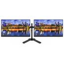 Dual Dell P2422HE 24" Full HD USB-C Monitors with Dual Arm Stand