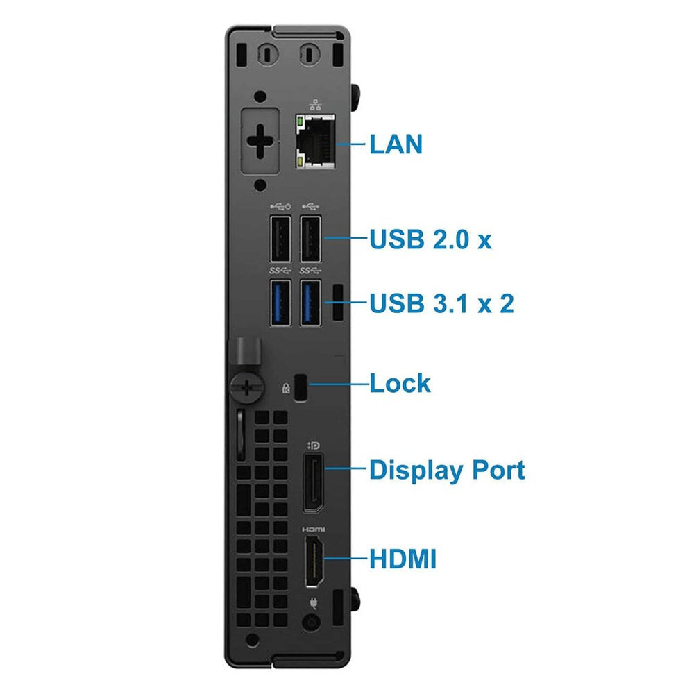 ミニPCデルOptiPlex 3080 Micro i5-10500T 16GB Dell Optiplex 3080 Micro Tower Desktop | Core i5-10500T