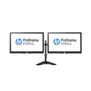 Dual HP P240VA 24" Full HD Monitor with Dual Arm Stand - UN Tech