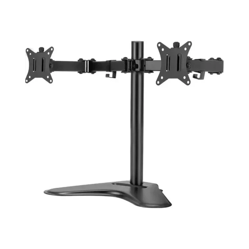 Dual Philips 241P6Q 23.8" Webcam Monitors with Dual Arm Stand - UN Tech