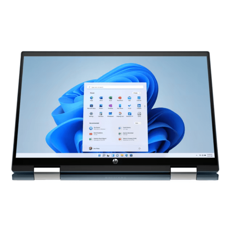 HP x360 Convertible 14 - dy02191tu 14" Touch Gold 7505 8GB RAM 256GB SSD Win 11 - Pruce Blue - UN Tech
