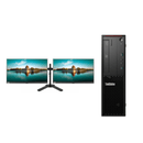 Lenovo ThinkStation P320 SFF i7 16GB RAM 256GB SSD Win 11 + Dual Lenovo P24h-10 Monitors