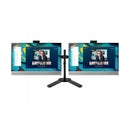 Dual HP EliteDisplay E243M 24" IPS FHD Monitor with Dual Arm Stand