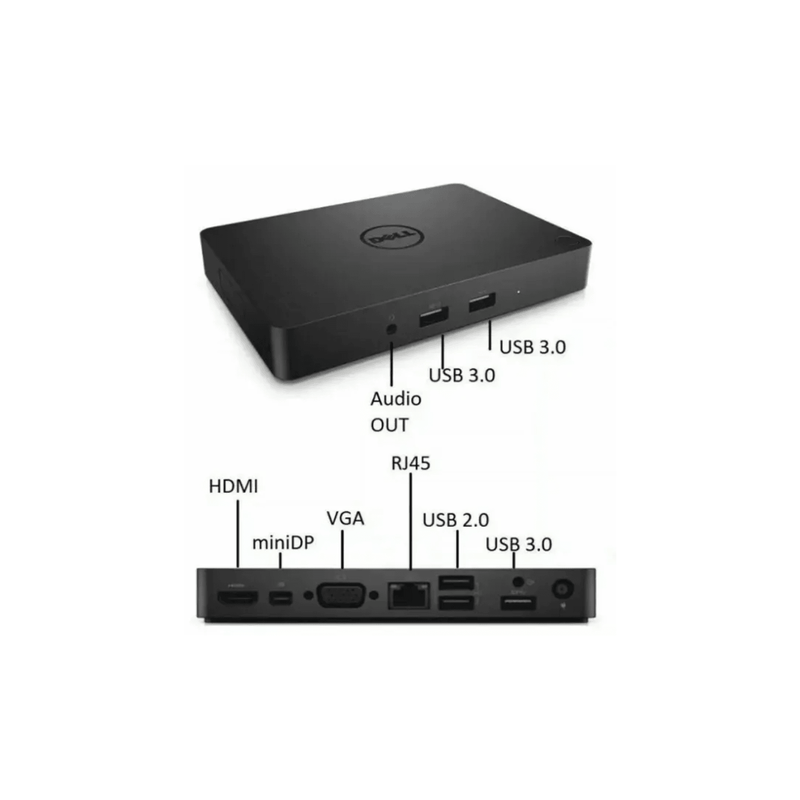 Dell WD15 K17A Docking Station 4K FHD HDMI USB C Mini DP USB 3.0 - UN Tech